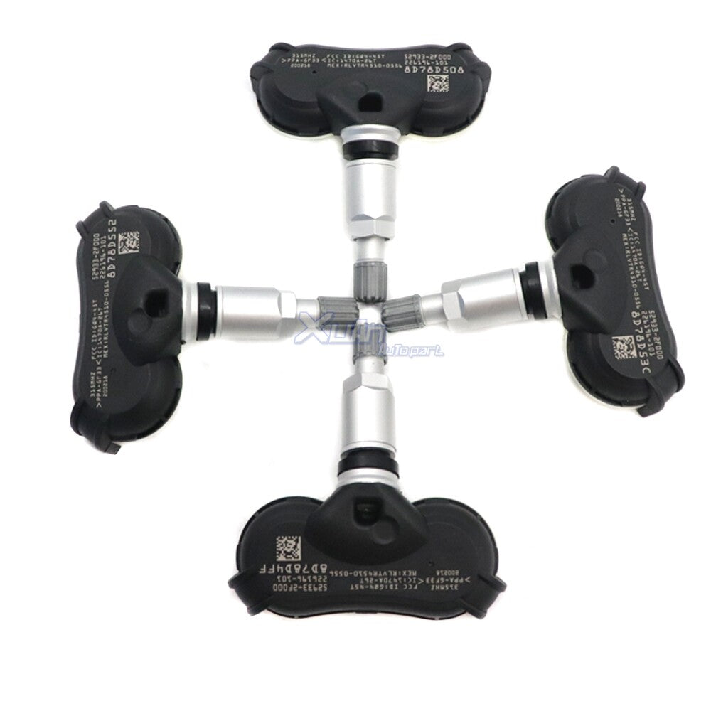 52933-2F000 is a 4x tire pressure sensor (TPMS) for Kia Rio and for Hyundai for Tucson 315MHz.