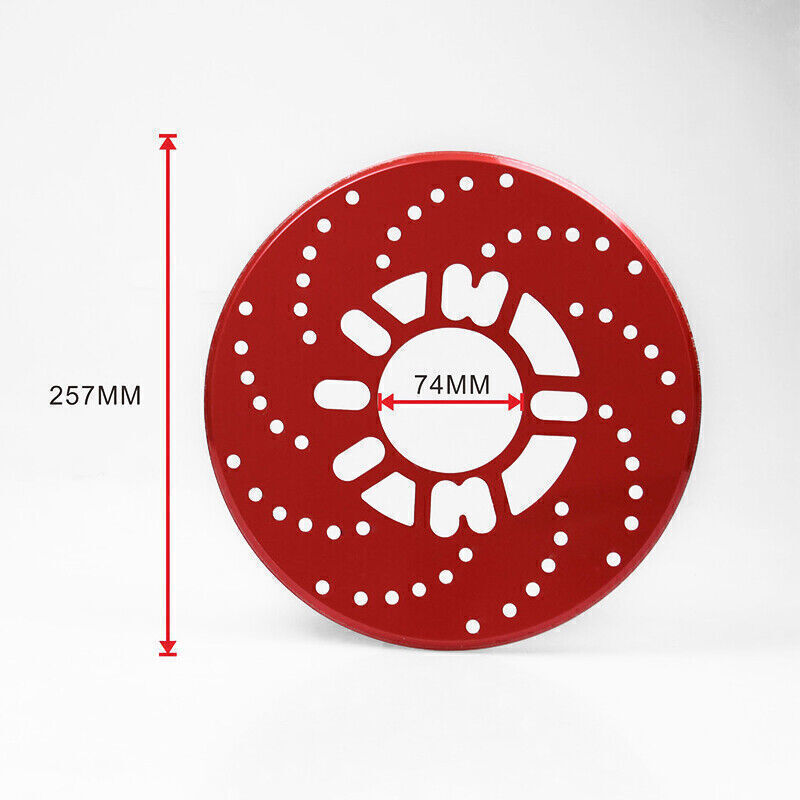 4-Piece Car SUV Wheel Brake Disc Cover Decorative Rotor Cross Drill Aluminum Alloy - n
