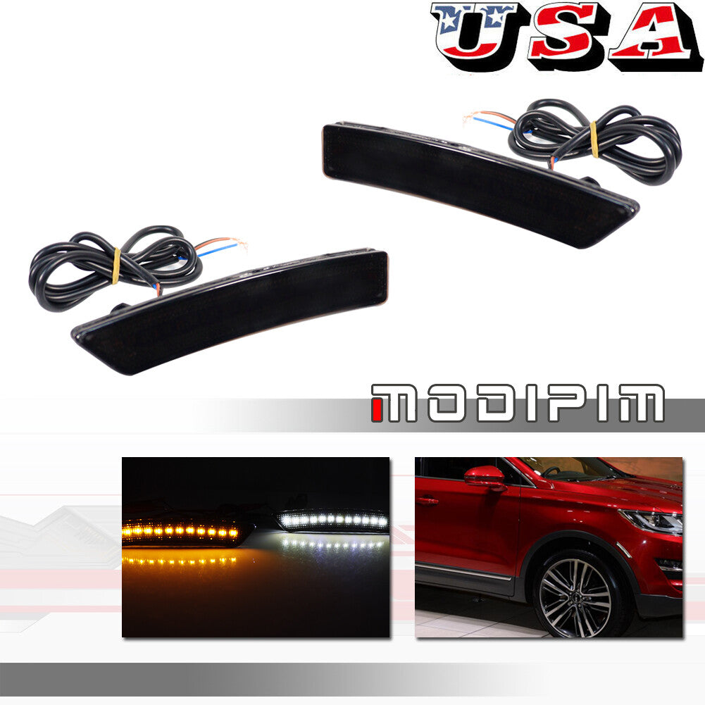 For 16-22 for Lincoln Nautilus MKX Sequential Signal Switch LED Side Marker Lights - v