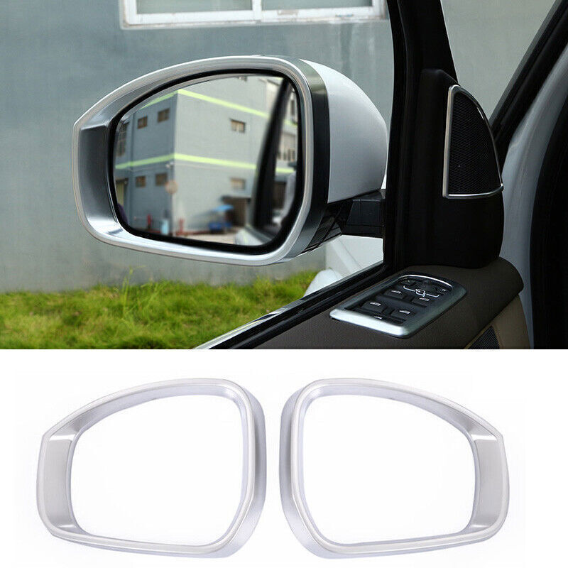 for Range Rover L405 2013-22 Silver Rear View Side Mirror Eyebrow Cover Trim 2P