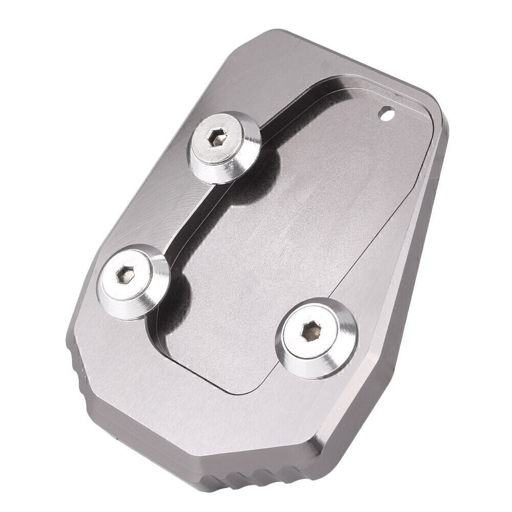 Kickstand Side Foot Stand Extension Pad Plate Fit for Yamaha MT09 2013-15 16 Gray Q