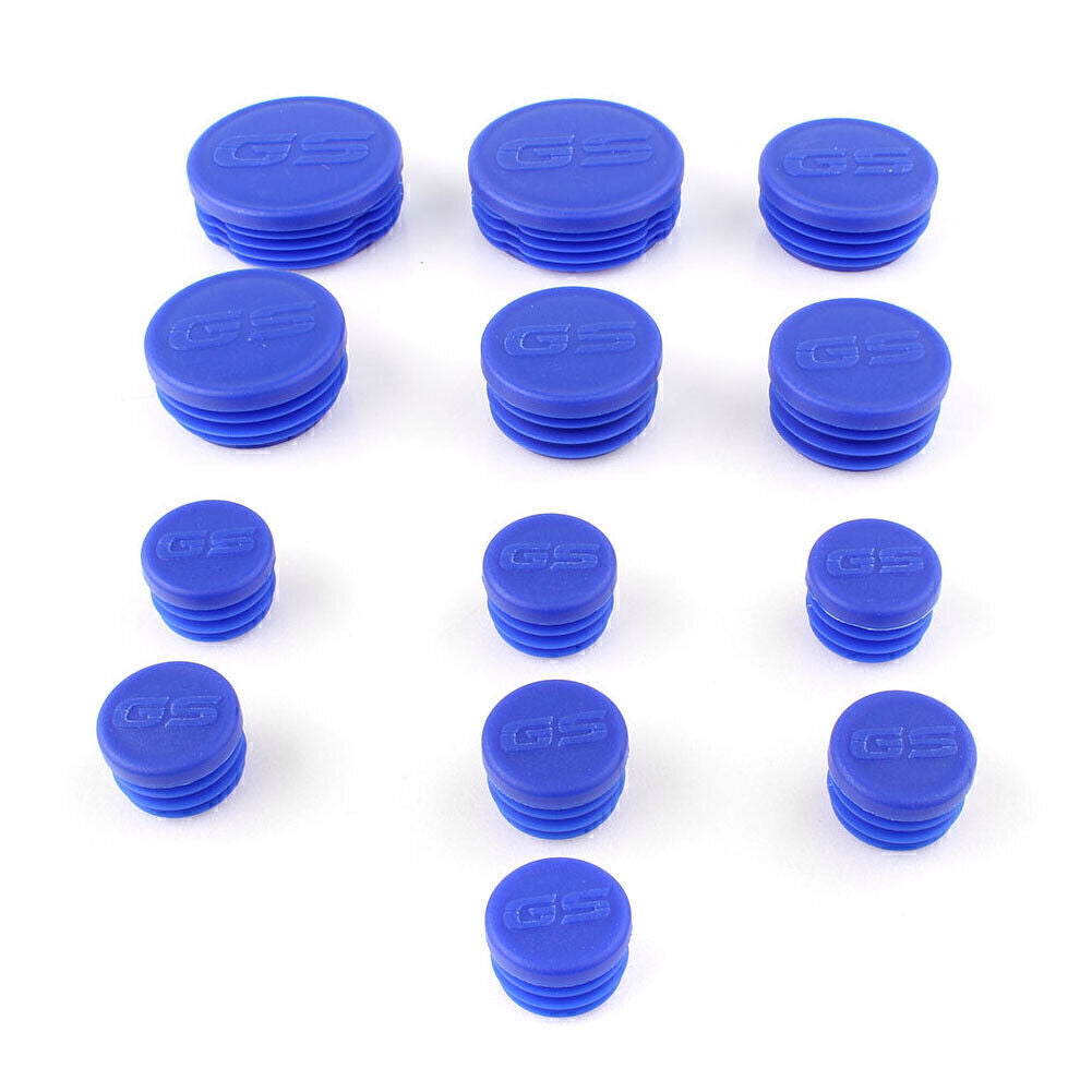 Deep Blue Frame End Cap Hole Plug Decor Cover Kit for BMW R1200GS LC ADV 2013-16 Q