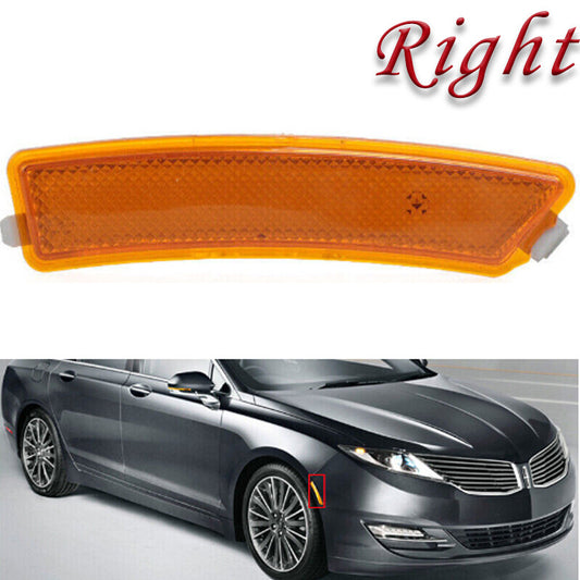 Right For 2013-2016 for LINCOLN MKZ Front Bumper Reflector Side Marker Light Lamp
