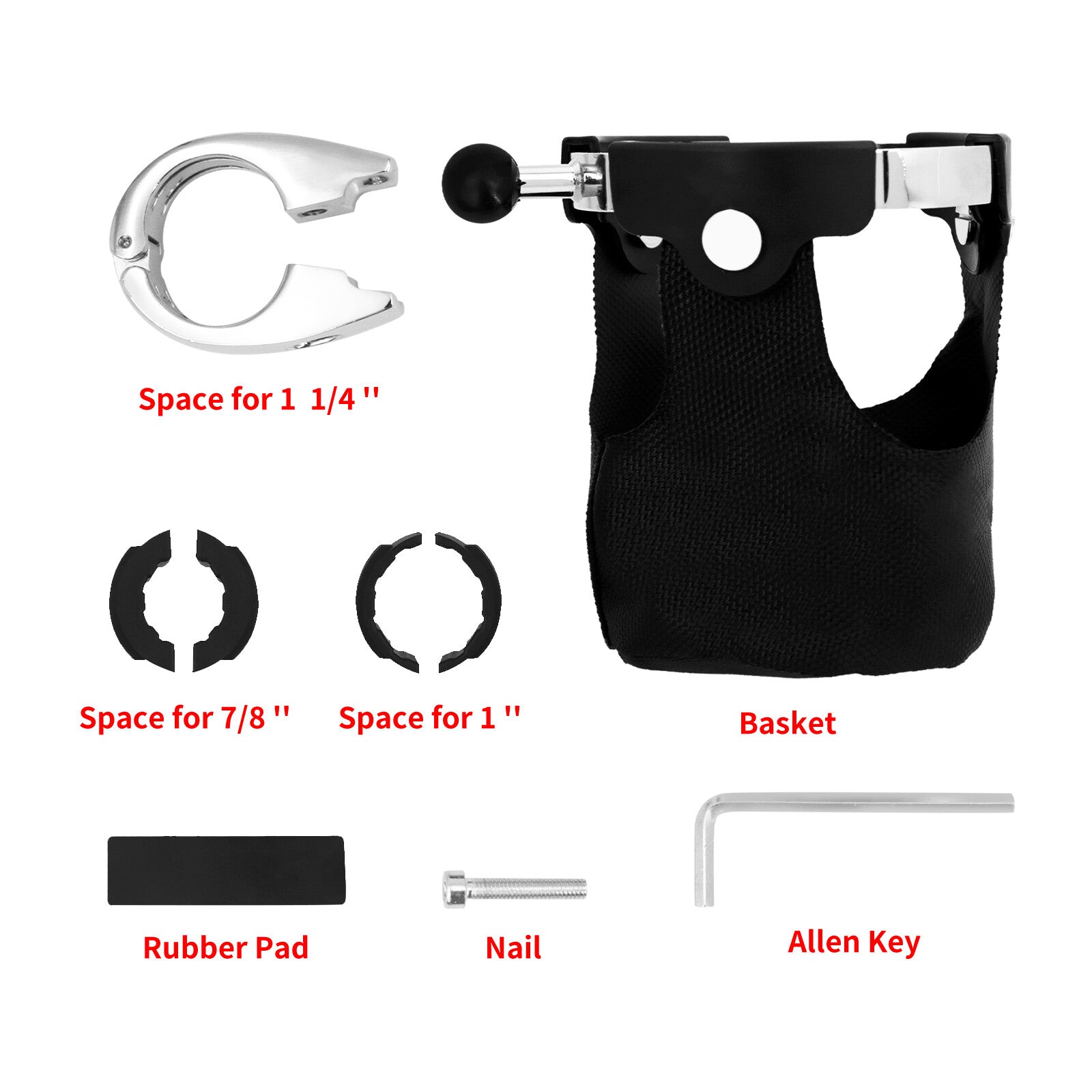 Motorcycle Rotatable Cup Drink Bottle Holder Handlebar Fits For Universal for Harley