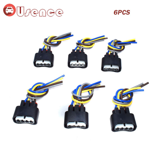 for Toyota for Lexus 2AZFE 1ZZFE Ignition Coil Wire Harness Connector Pigtail 6PCS