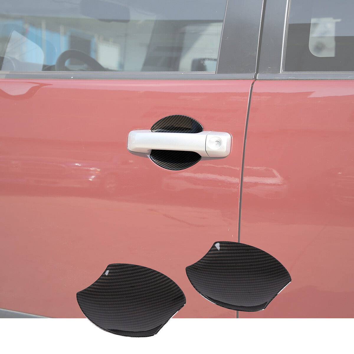 ABS glossy black side door handle cover decoration suitable for Tundra Sequoia 2007-2021- v