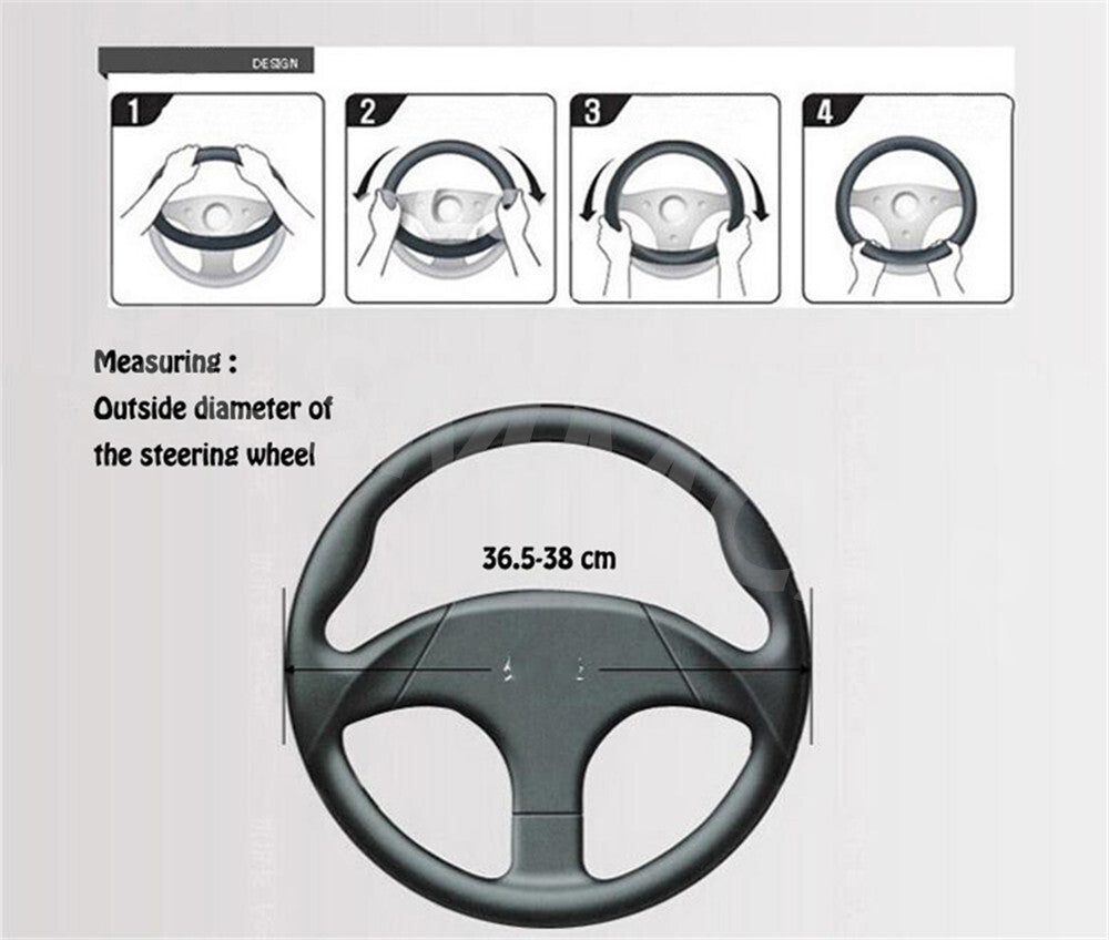 Car Steering Wheel Cover Interior Accessories For Business Trips Driving Tours