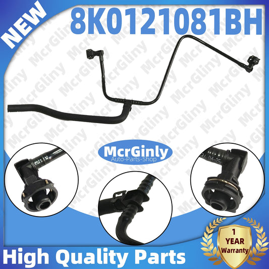 new rear gasoline coolant reservoir hose for Audi A4, A5, and Q5 #8K0121081BH- n