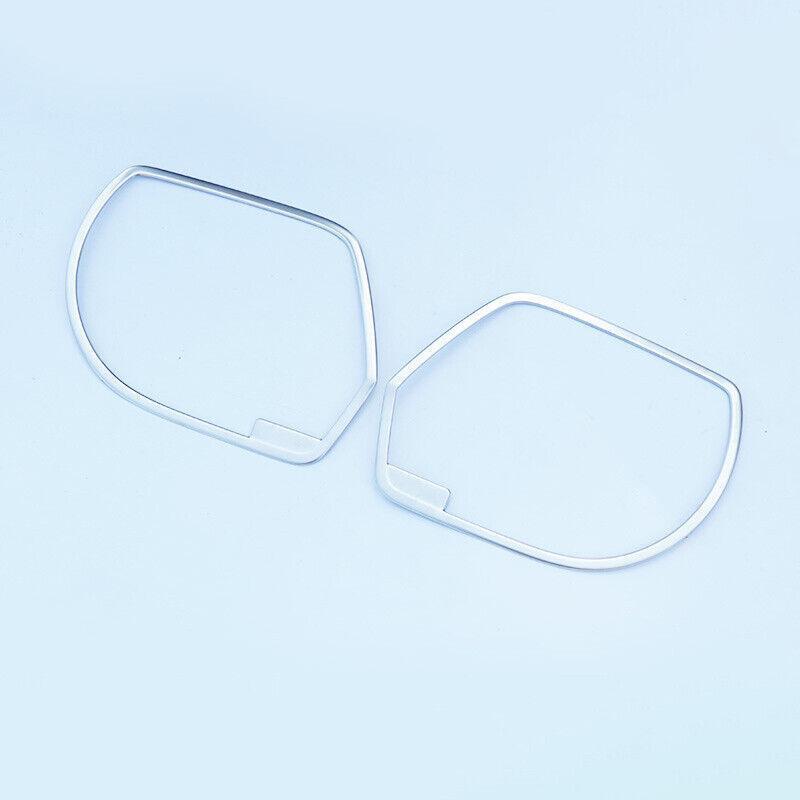 for Honda Accord 2013-2017 Silver Steel Inner Door Speaker Frame Cover Trim 2Pcs