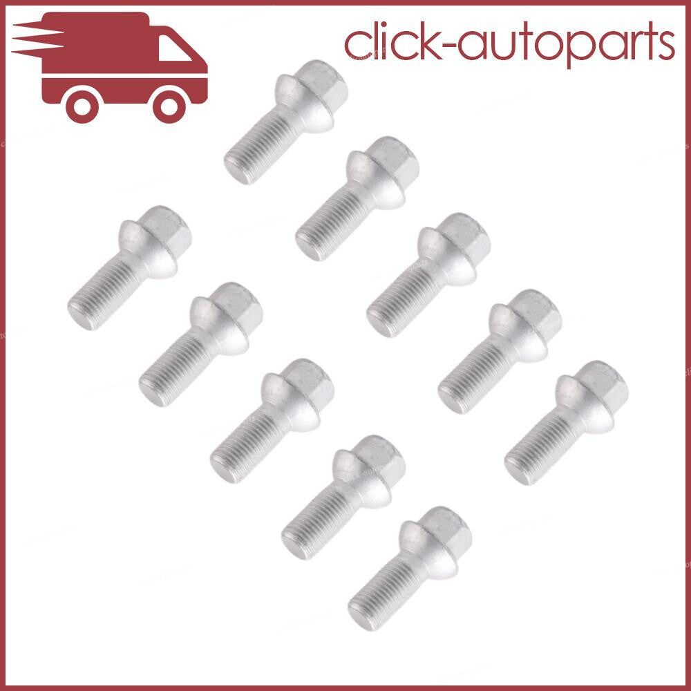 10Pcs Wheel Lug Bolts Nuts A0009904907 for Mercedes W204 W211 C209 E350 SL50 Q