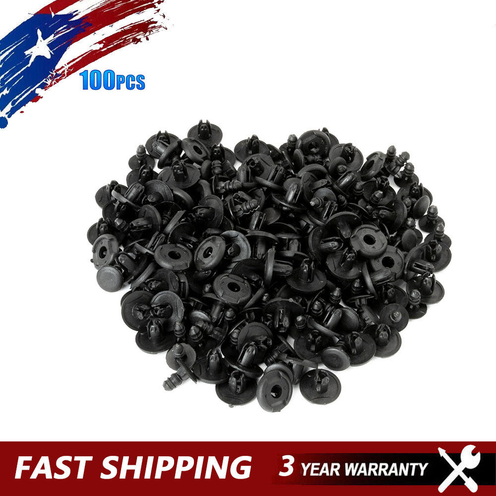 100-piece pack of 91512-SX0-003 front fender clamp retainer anti-collision rivets suitable for Acura replacement Q