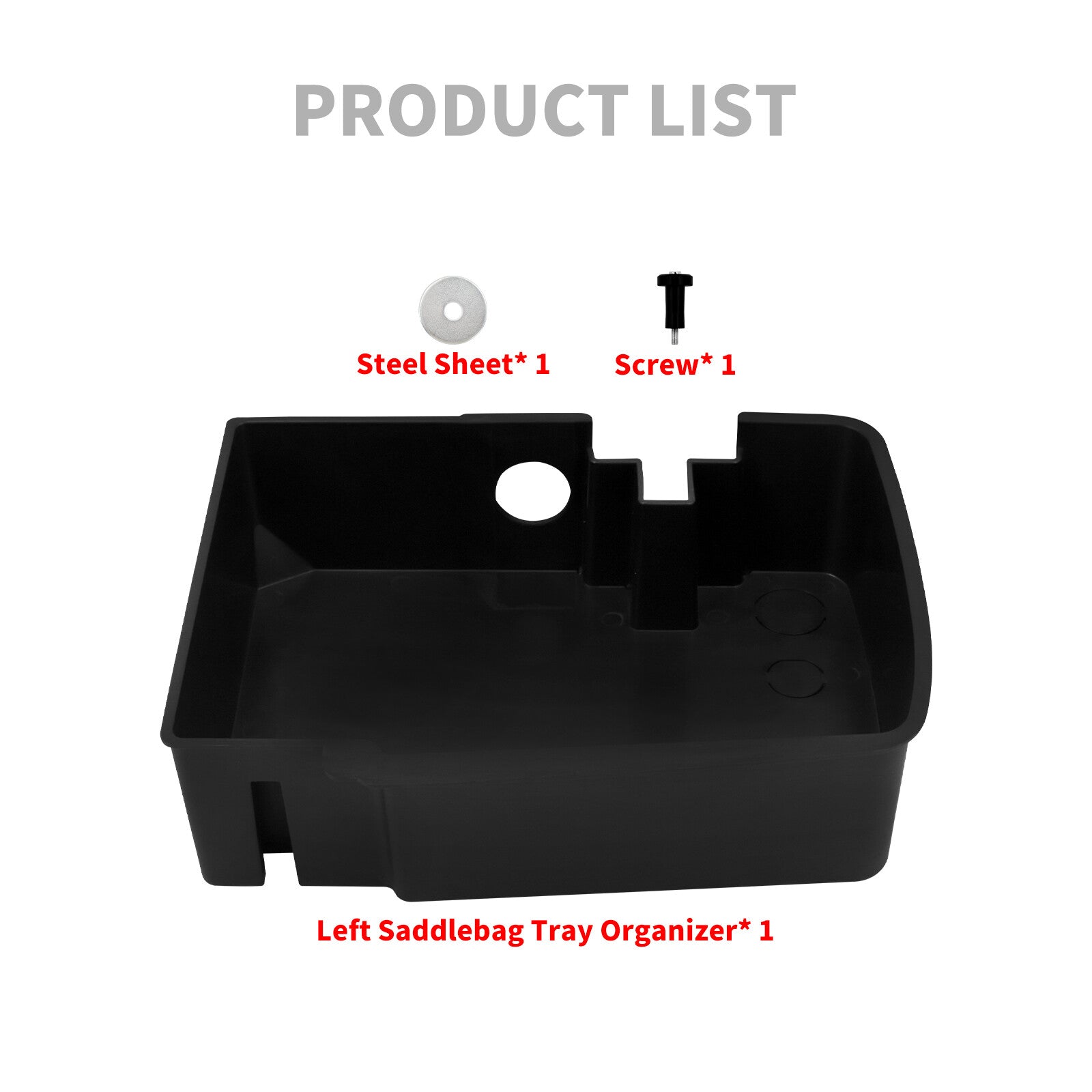 Left  Right Saddlebag Tray Organizer Fit for Harley Road King Electra Glide 23