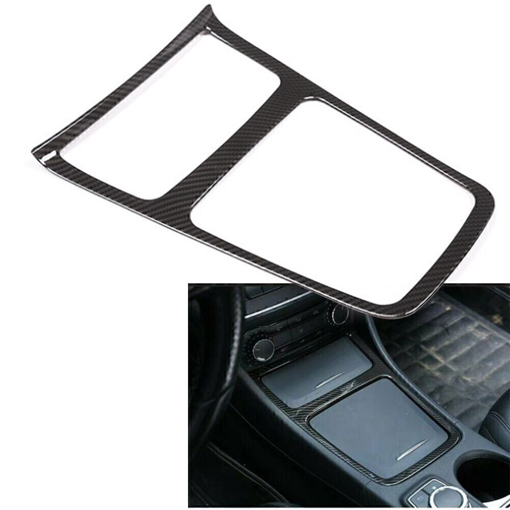 for Benz A/GLA/CLA Class W117 C117 13-17 Carbon Fiber Center Console Panel Trim Q