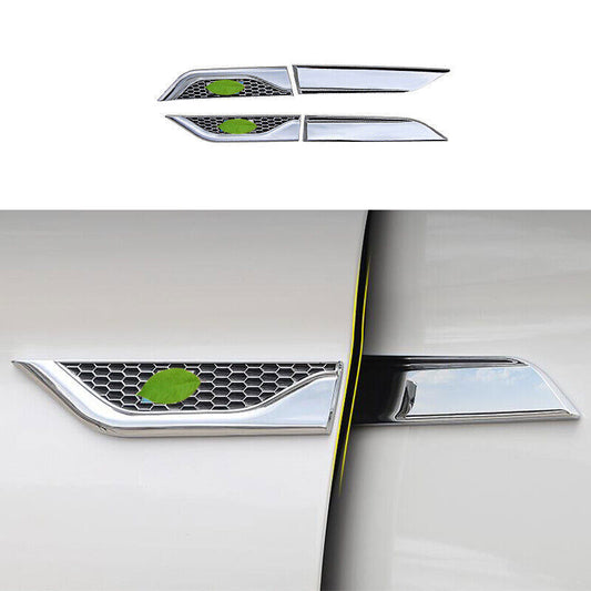 Fit for BMW 5 Series 2011-2016 Silver Aluminum Side Vent Fender Flank Cover Trim