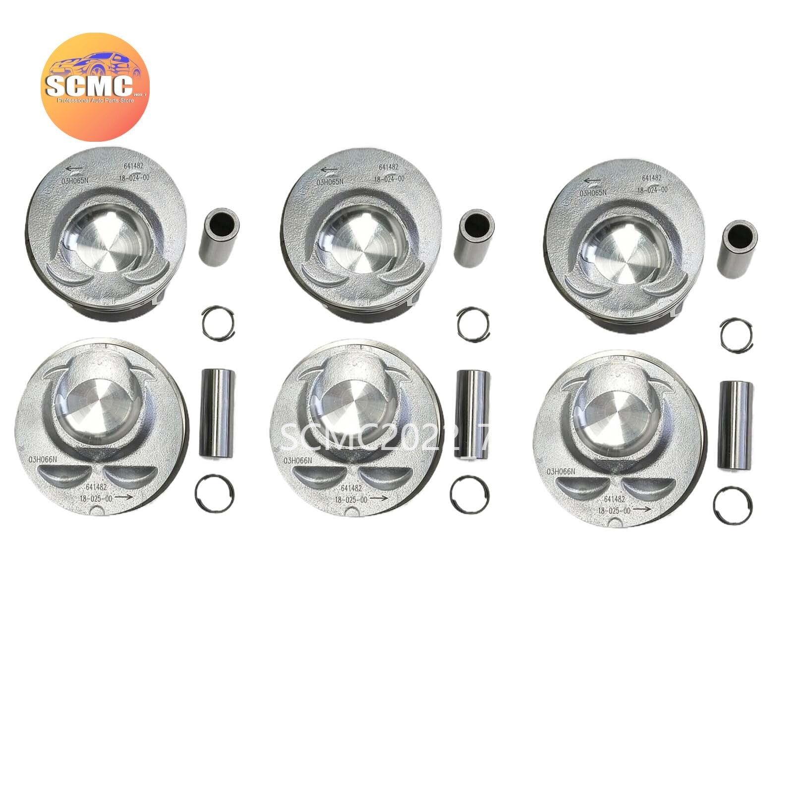 6x ¦µ89.01mm / ¦µ20mm Pistons Rings Set for Audi Q7 for VW for Passat CC Touareg 3.6 VR6