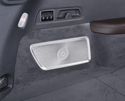 Stainless steel trunk socket cover trim for Mercedes-Benz GLS X167 2020 2021