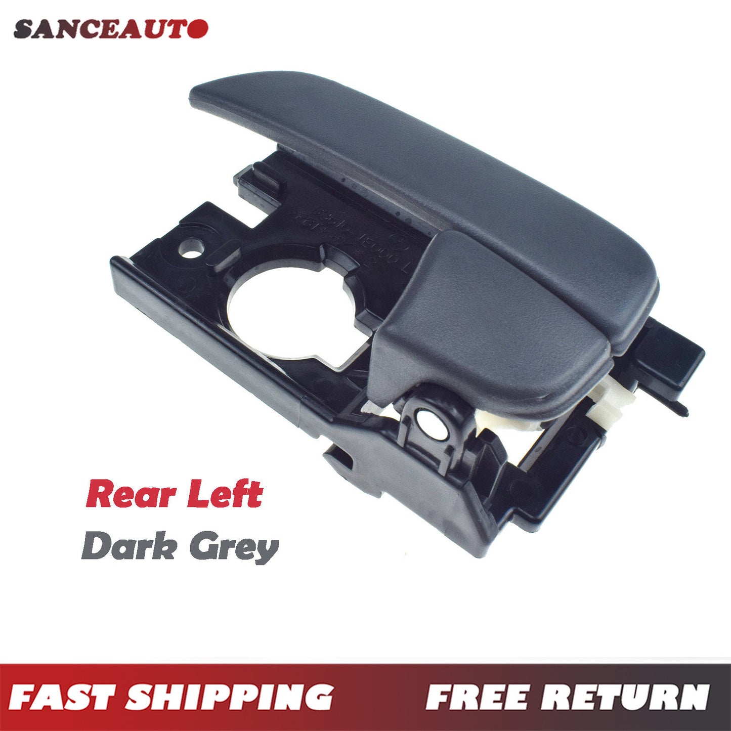 Dark gray interior door handle on the left rear, suitable for modern accents. 2006 - 2011 Brand New. n