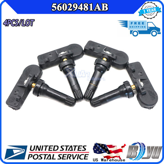 433MHz Tire Pressure Monitoring Sensor 56029481AB for Dodge for Ram for Jeep 4PCS - new