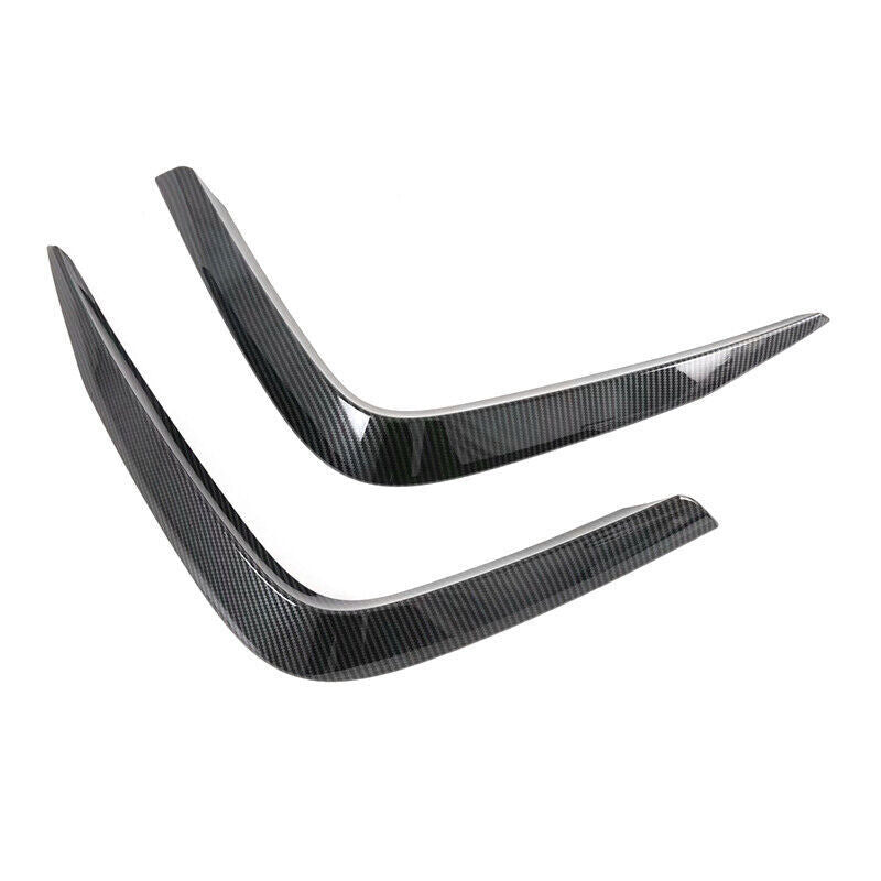 for Hyundai Sonata ABS Carbon Front Lamp Cover Trim Eyelid Strip 2PC 2020-2022 B n