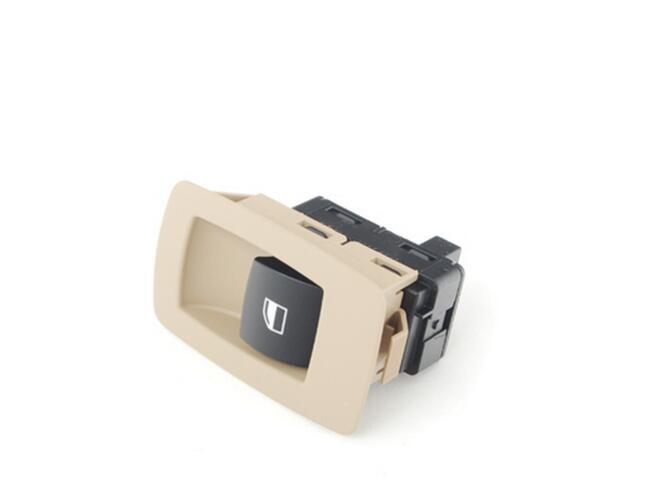 The beige front left or right window lift switch is suitable for E53, E71, E72, E83, E90- n