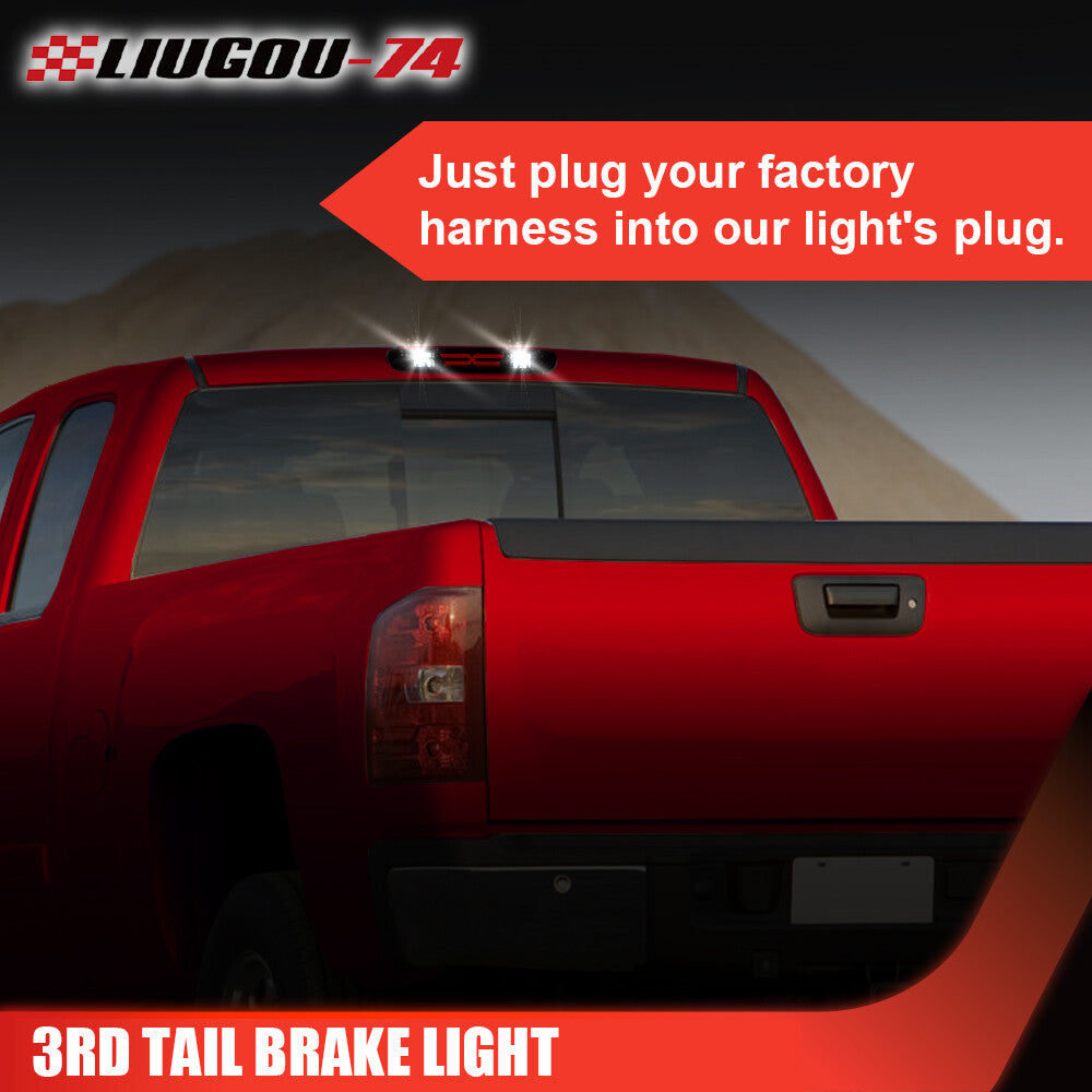 Suitable for 2007-2014 Silverado for Sierra LED rear reverse third brake light cargo light- v
