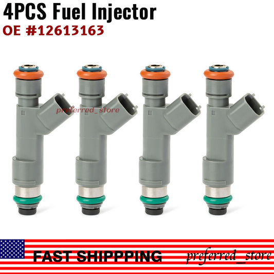 4-pack fuel injectors suitable for HHR 2.2L 2.4L Malibu Tiac G6 09-11 12613163- v