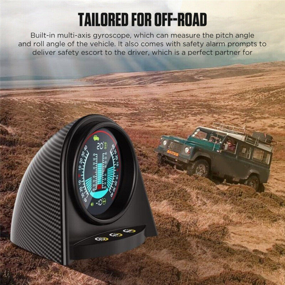 Car Digital Inclinometer Balancer Pitch/Roll Angle Display Slope Meter Gauge New n