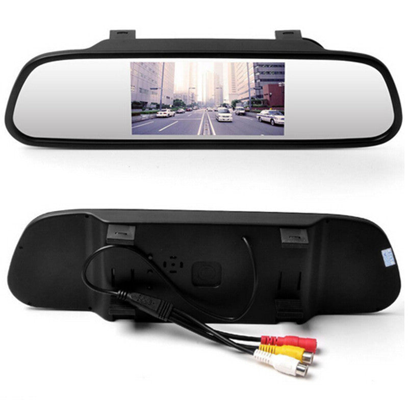 Car Mirror Display LED Night Reversing Camera Reverse Parking Rear View Monitor