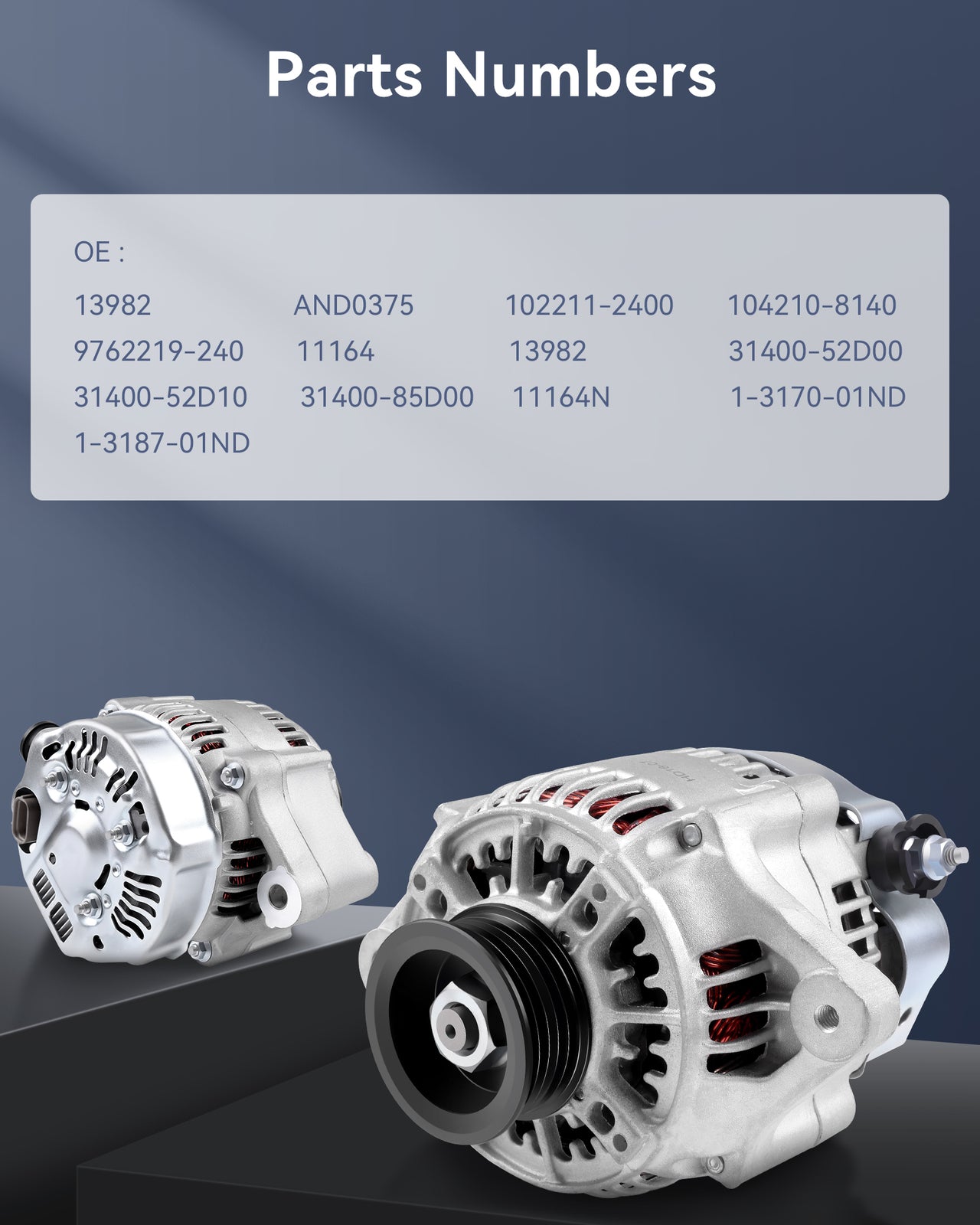 Alternator AND0375 Fit for 2001 for Suzuki Grand Vitara  2005 for Suzuki Grand Vitara