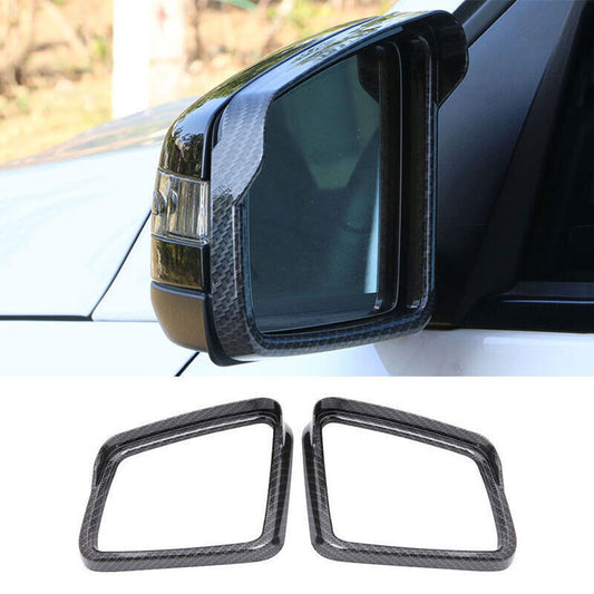for Benz GLS GLE 16-19 Carbon Fiber Exterior Rear View Mirror Frame Cover Trims