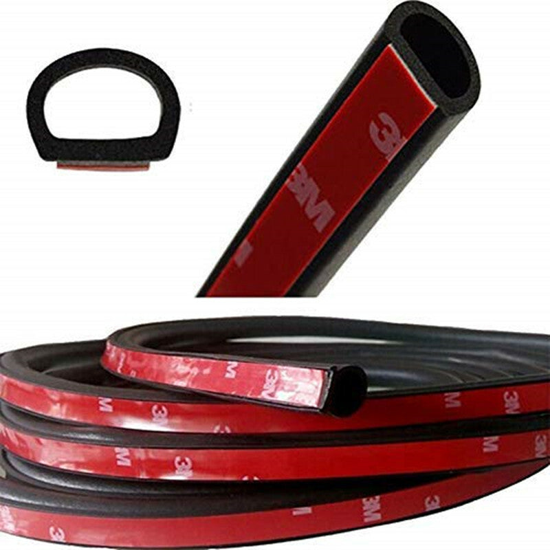 26ft Self Adhesive Rubber Weather Draft Seal Strip Weatherstrip Car Window Door