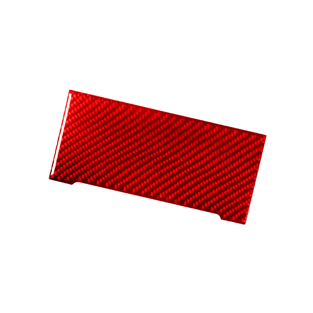Red Carbon Fiber Central Console CD Cover Trim for Mazda MX-5 Miata 2009-2015 v