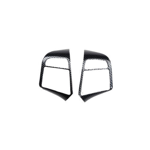 for Volvo S60 V60 2012-2018 ABS Carbon Steering Wheel Button Cover Trim 2pcs n