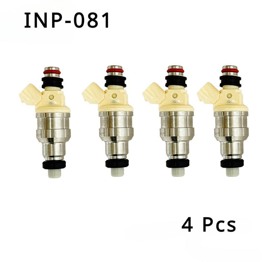 4-pack of new fuel injectors INP-081 F2G8-13-250 for Mazda B2200 2.2L I4 (1990-1993) n