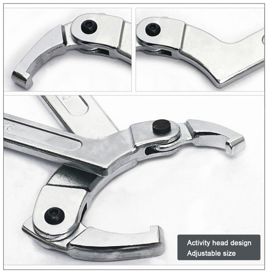 7In C Shape Hook Wrench Spanner Square Head Tip For Motorcycle Spring Bearing Q