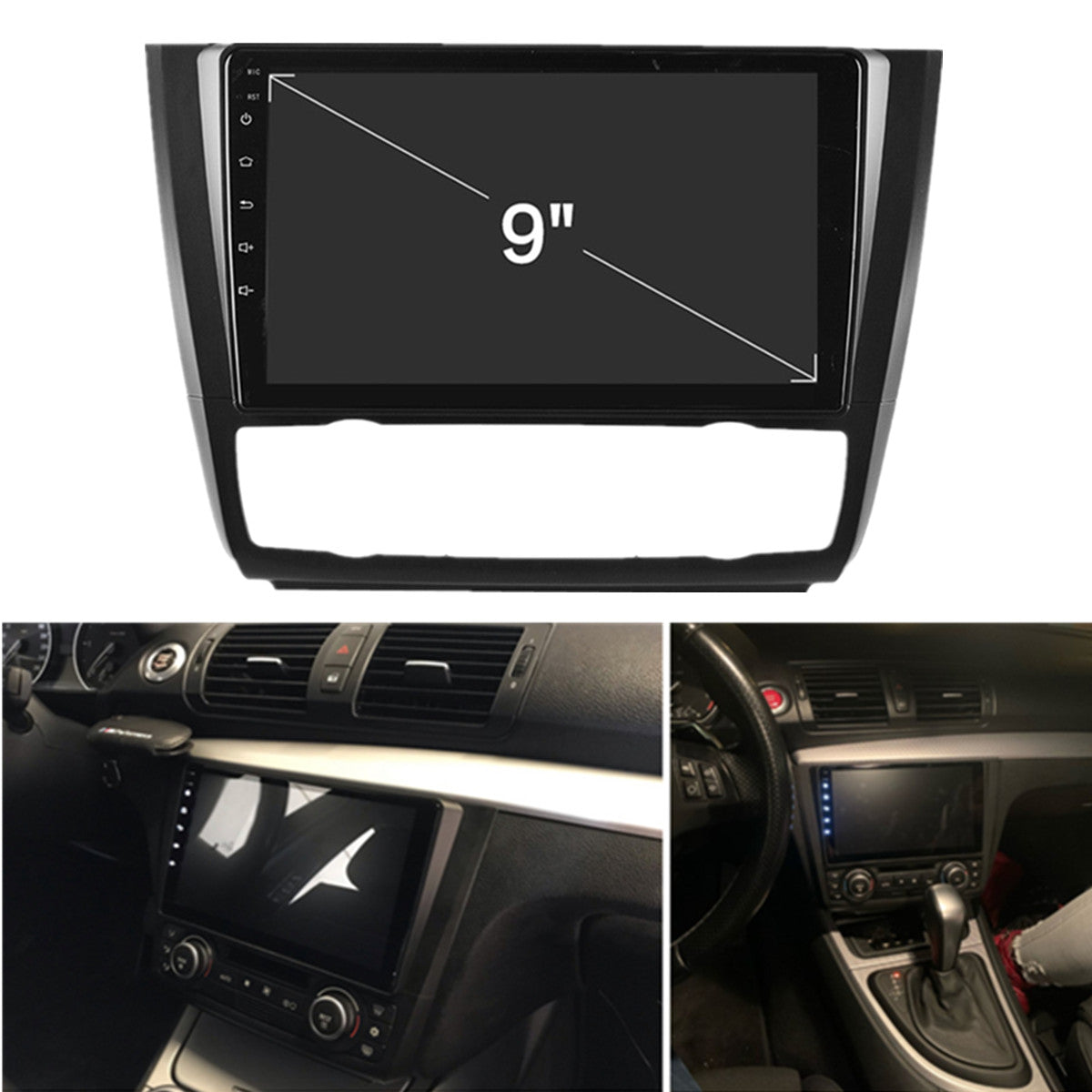 9-inch Android 10.1 Stereo Radio with GPS FM WiFi for 1 E88 E82 04-11 Automatic AC- n