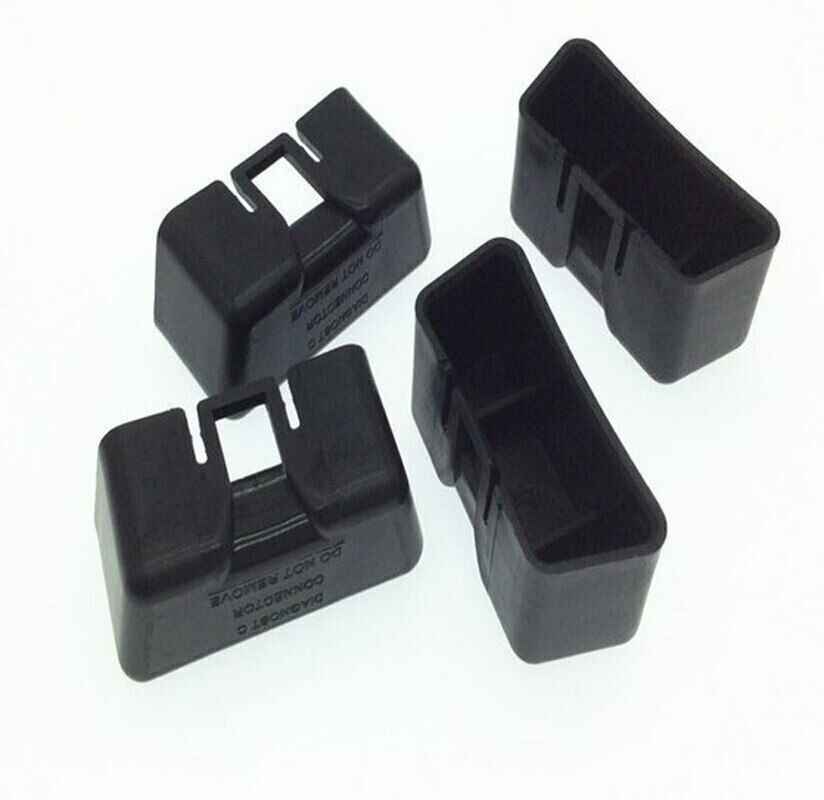 4-Piece Car OBD2 Interface OBDII Dust Cover, DVR Diagnostic 16-Pin Connector Plug Cap - n