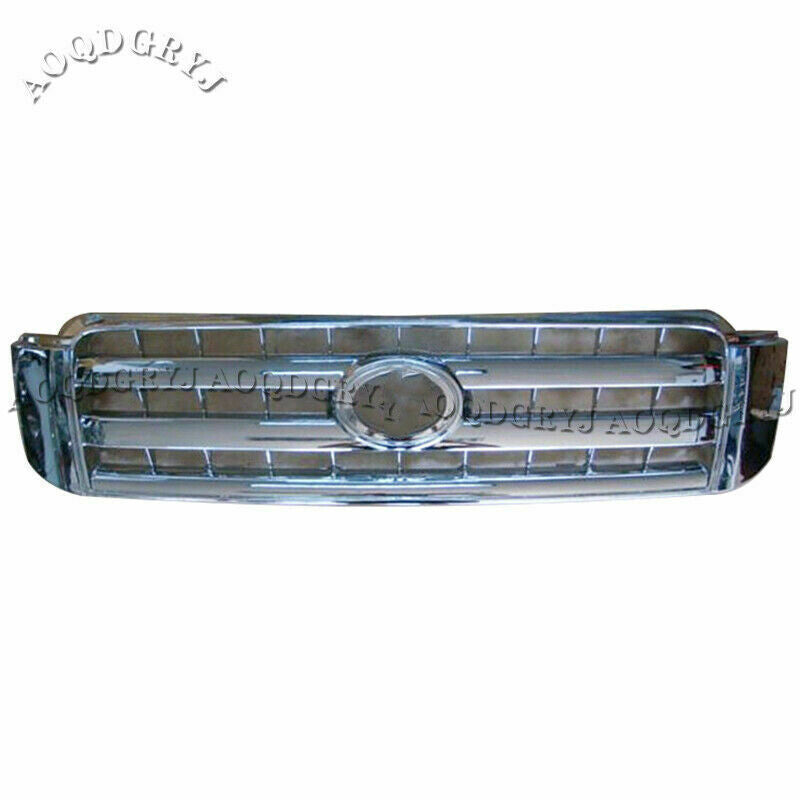 1Pcs Chrome Front Bumper Grille Replacement for Toyota Highlander 2004 2005 2006