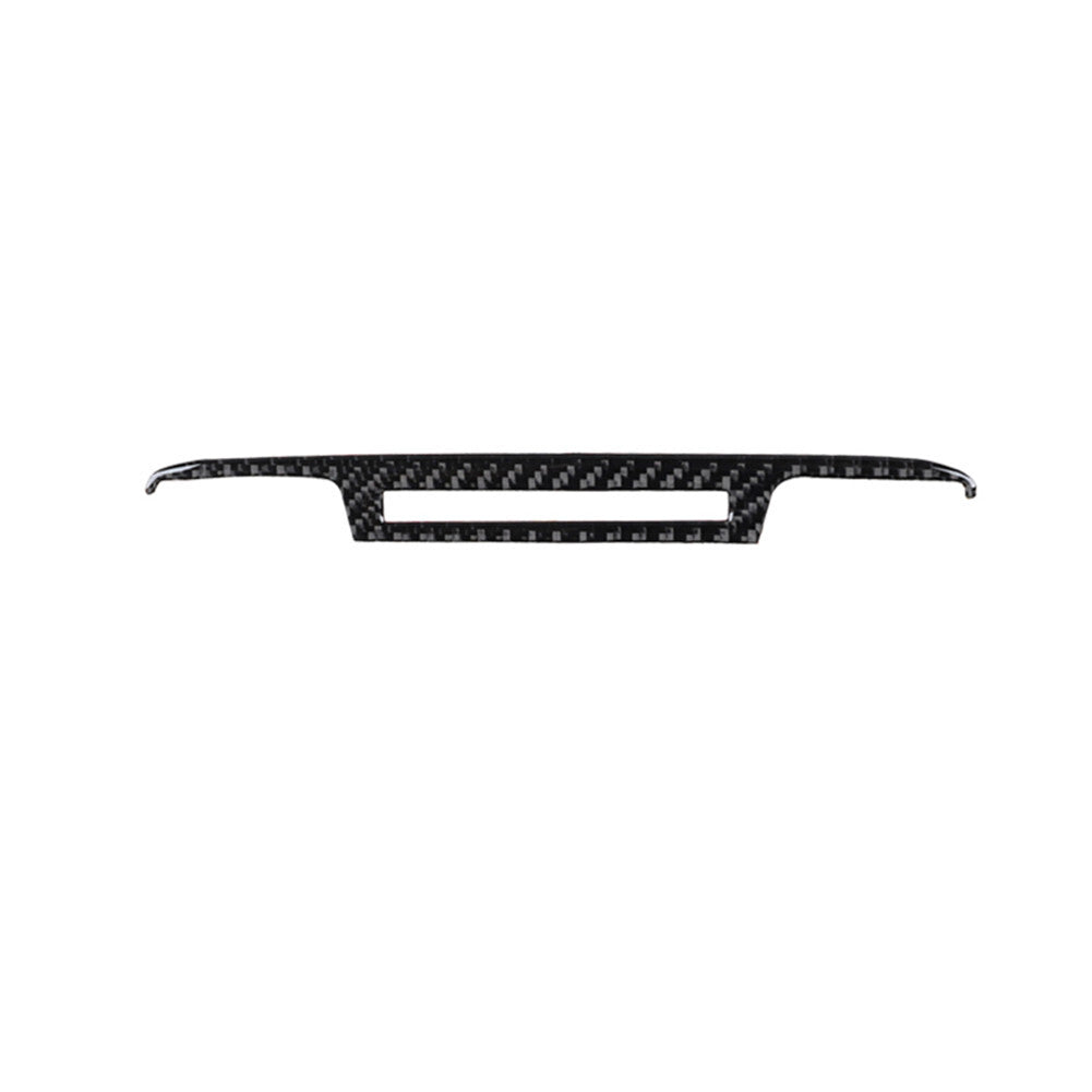 Red Carbon Fiber Rear Cup Holder Frame Cover Trim For Explorer 2020-2023 v