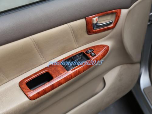 Peach Wood Grain Car Interior Kit Trim Cover for Toyota for Corolla Sedan 2003 - 2006