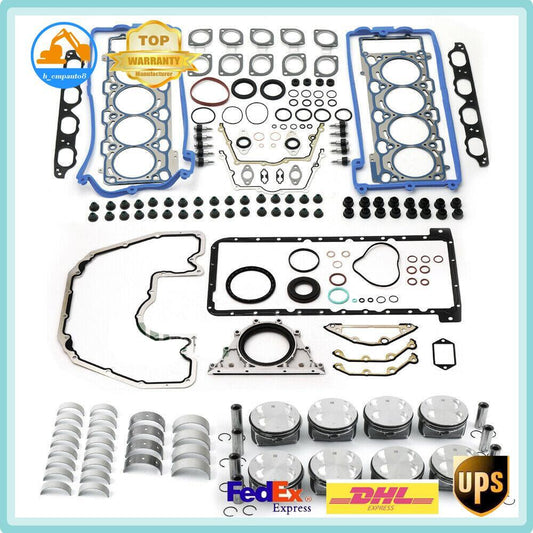 Engine Rebuild Overhaul Pistons Gaskets Kit N62B48 for BMW E63 E66 550i Auto
