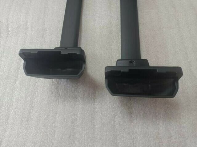 2PCS Aluminum Cross Bar Cargo Rack Rails 2022 Fits for Jeep Grand Cherokee Black
