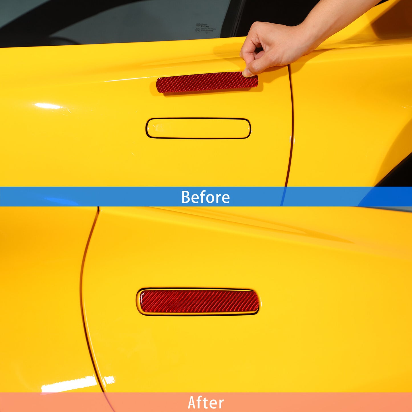 Carbon Fiber ABS Side Door Handle Cover for Alfa Romeo Giulia / for Stelvio 2017-2021- v