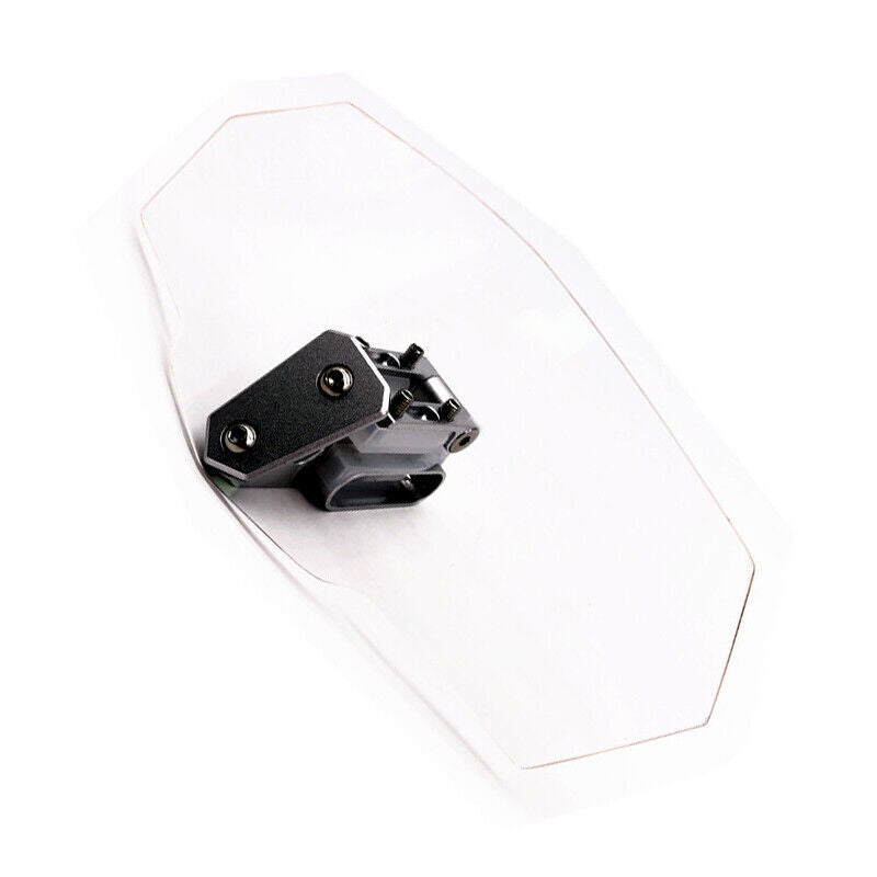 Adjustable clip-on windshield for motorcycles and scooters, extended boiler windshield - n