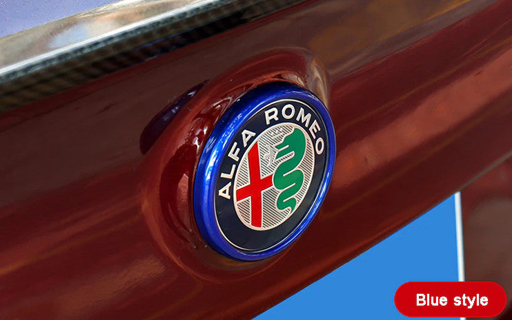Automotive License Plate Frame Cover Bonnet Rear Blank Matte Black for Alfa Romeo - v