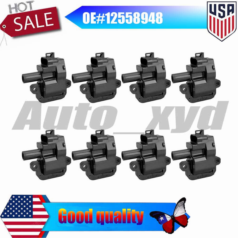 8PCS 12558948 Ignition Coil for Cadillac CTS for Chevrolet Avalanche 2500 B7 C3500HD