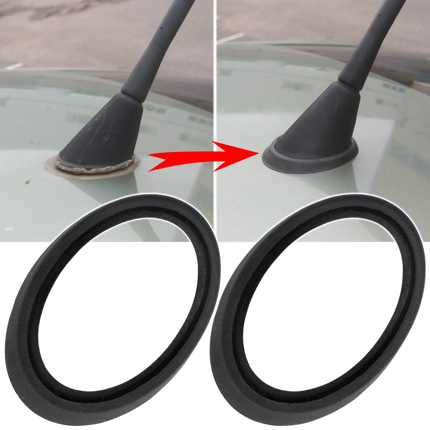 Car Antenna Base Gasket Seal  for ford  Focus Mondeo Fiesta Transit Fusion Escort Q