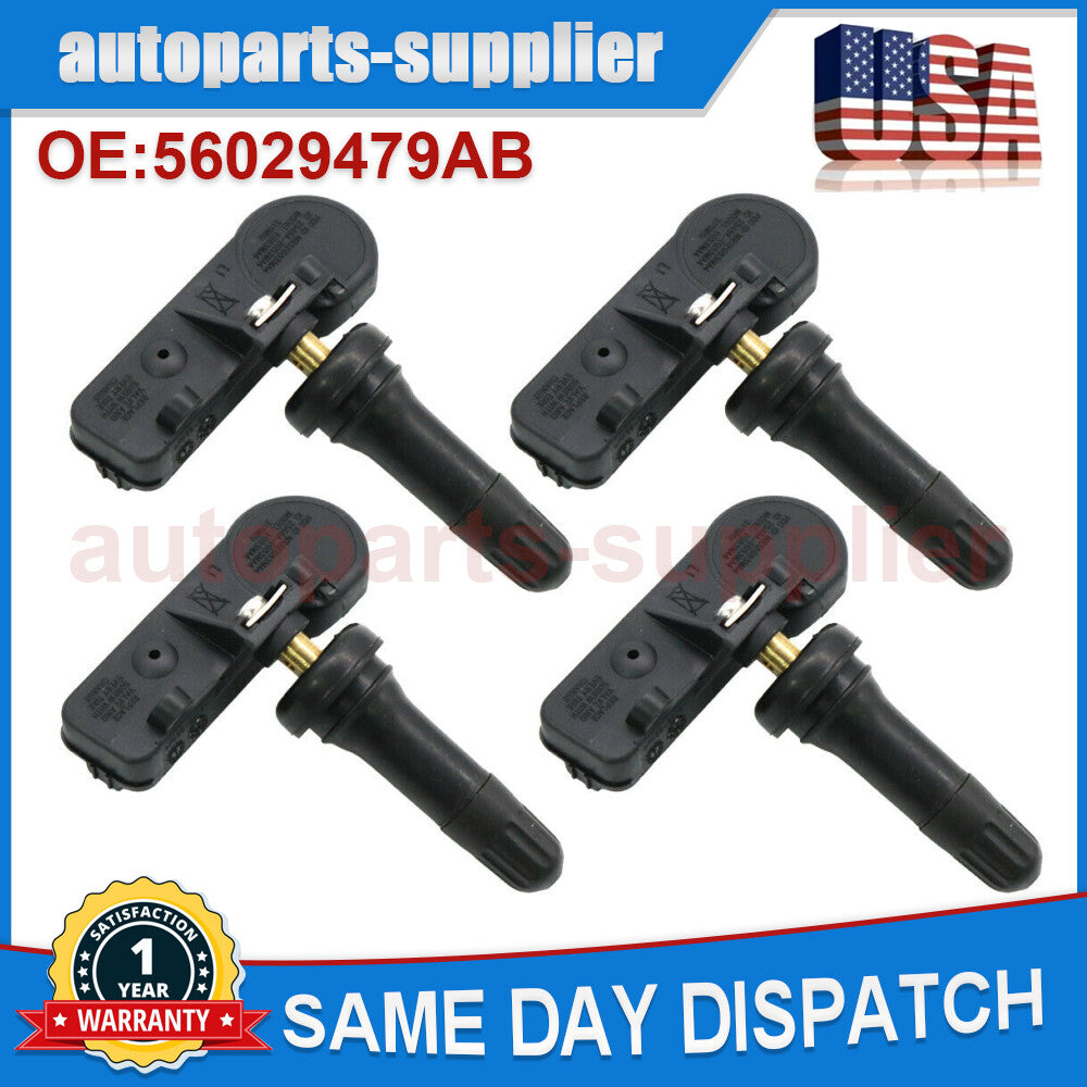 4-pack 56029479AB TPMS tire pressure sensors for Dodge for Jeep for Wrangler Grand Cherokee