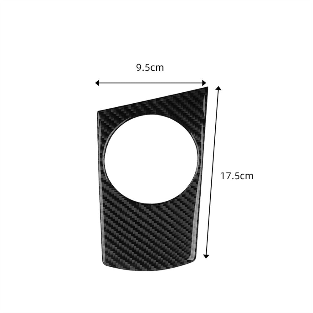 Carbon Fiber Center Console Water Cup Holder Panel Trim for BMW X3 E83 2004-2010