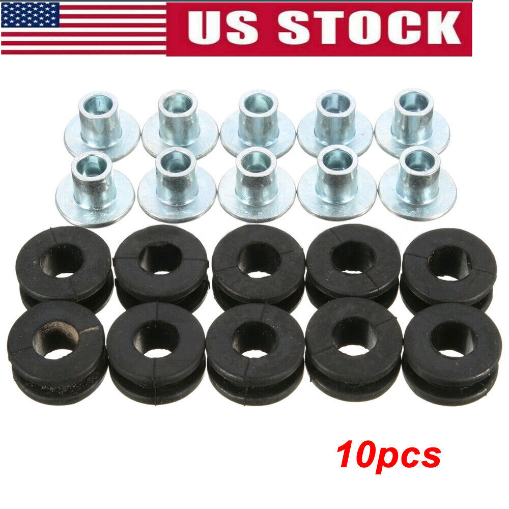 10Motorcycle Rubber Grommets Bolt Kits for Yamaha for Honda for Suzuki for Kawasaki Fairing